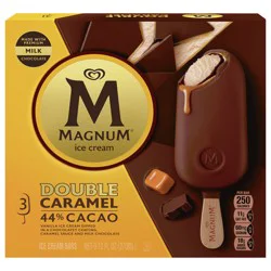 Magnum Ice Cream Bars Double Caramel, 9.13 oz, 3 Count