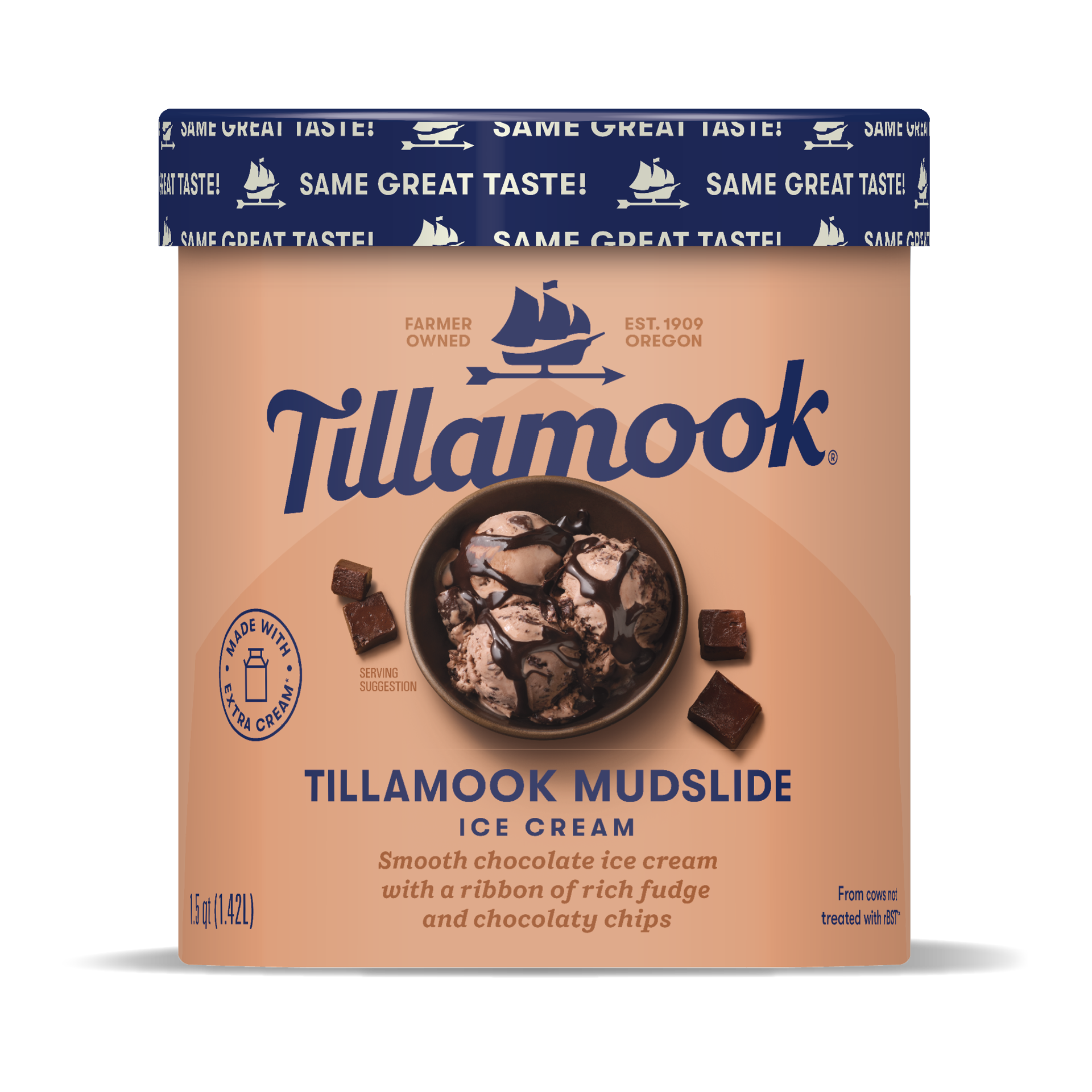 slide 1 of 6, Tillamook Mudslide Ice Cream, 48fl-oz, 855 g