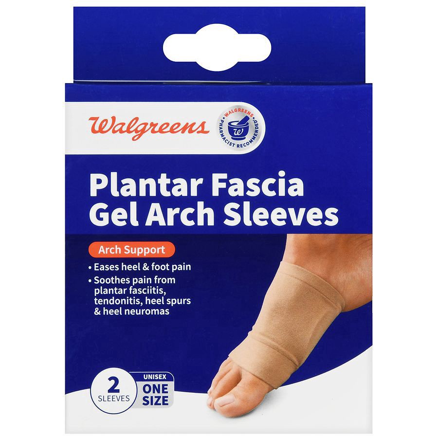 slide 3 of 5, Walgreens Plantar Fasciitis Arch Sleeves One Size, 1 ct