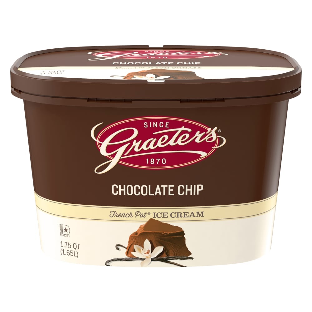 slide 1 of 1, Graeter's Vanilla Chocolate Chip Ice Cream, 56 oz