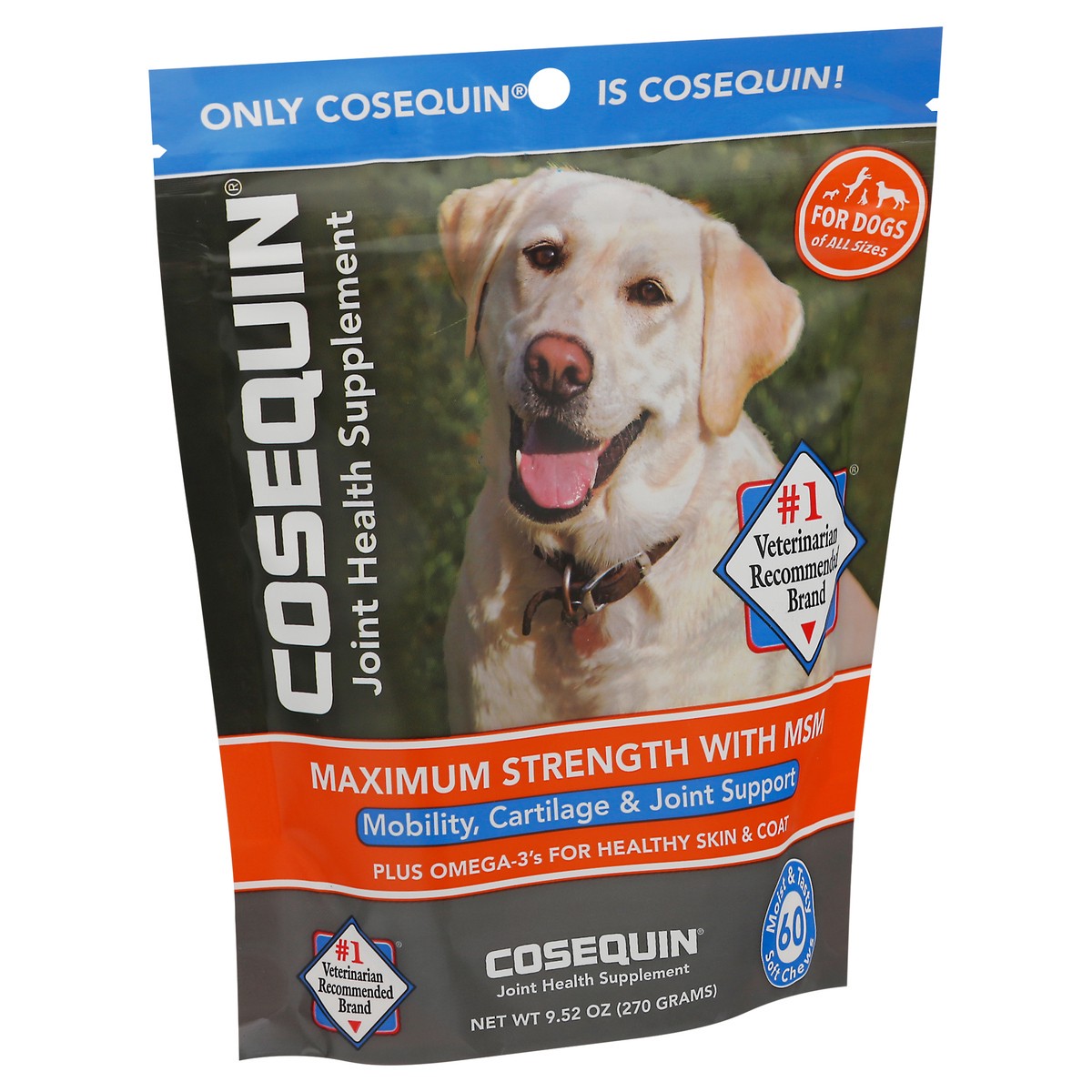 slide 3 of 9, Cosequin Joint Health Supplement for Dogs, 60 ct