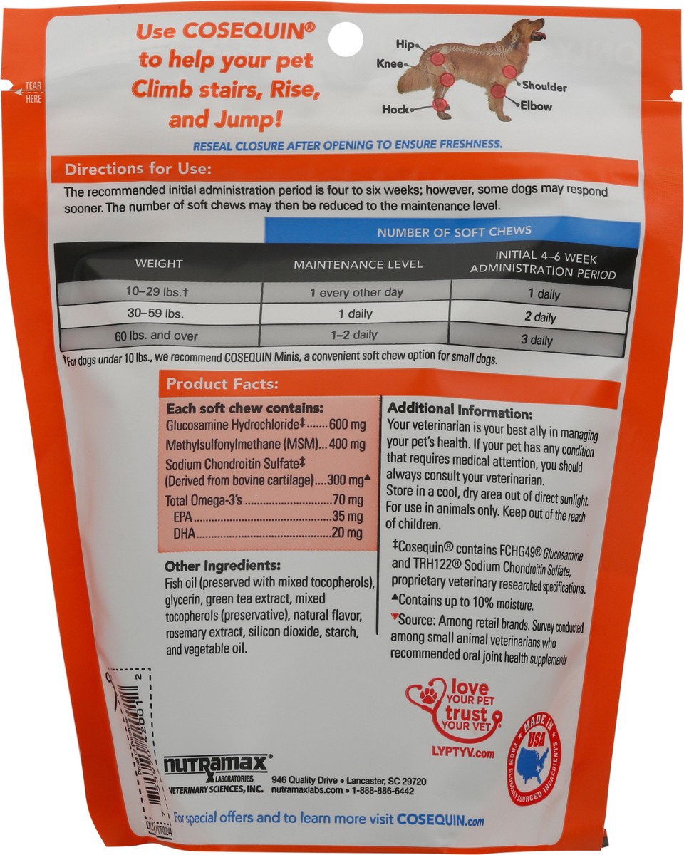 slide 9 of 9, Cosequin Joint Health Supplement for Dogs, 60 ct