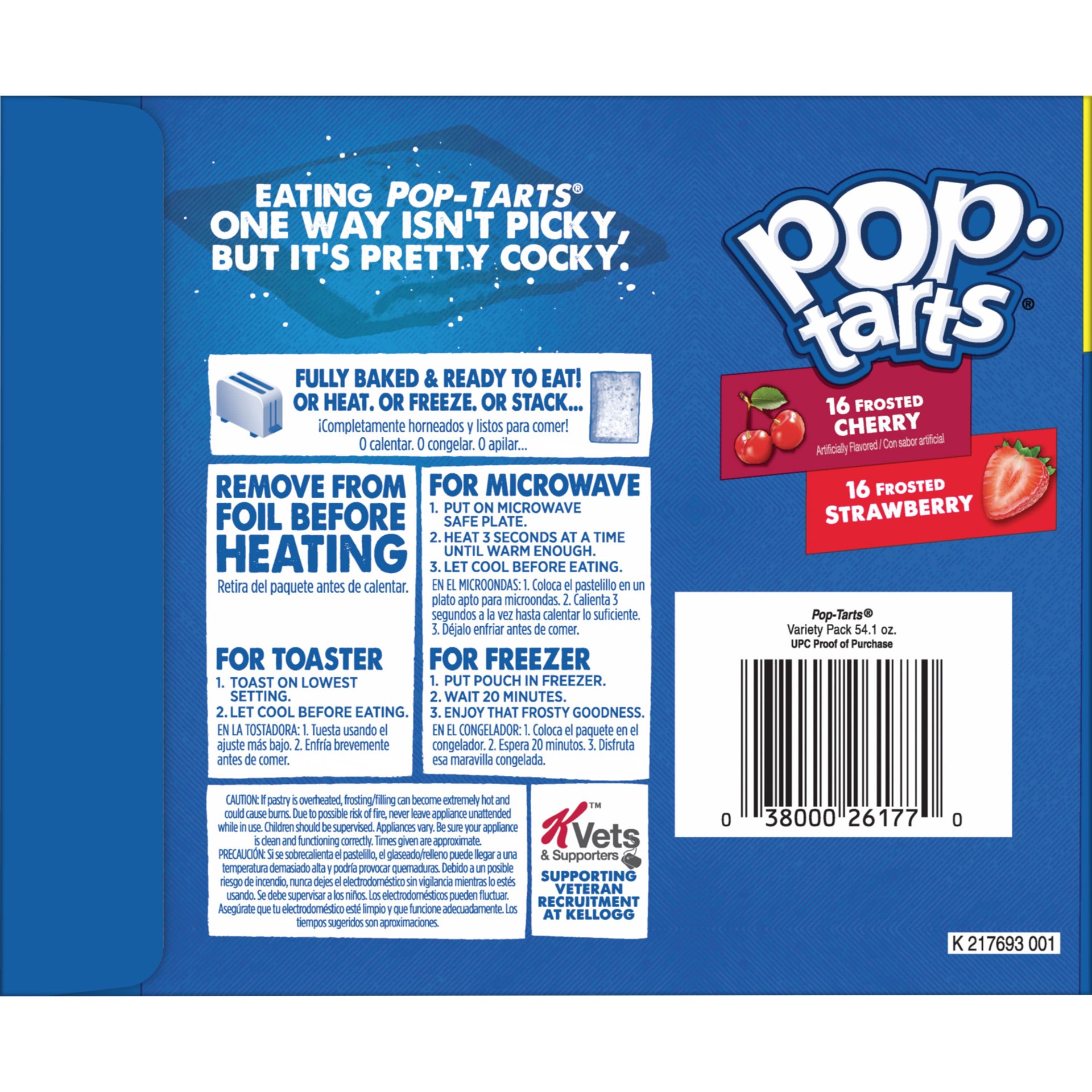 slide 4 of 5, Pop-Tarts Toaster Pastries, Breakfast Foods, Kids Snacks, Variety Pack, 54.1oz Box, 32 Pop-Tarts, 54.10 oz