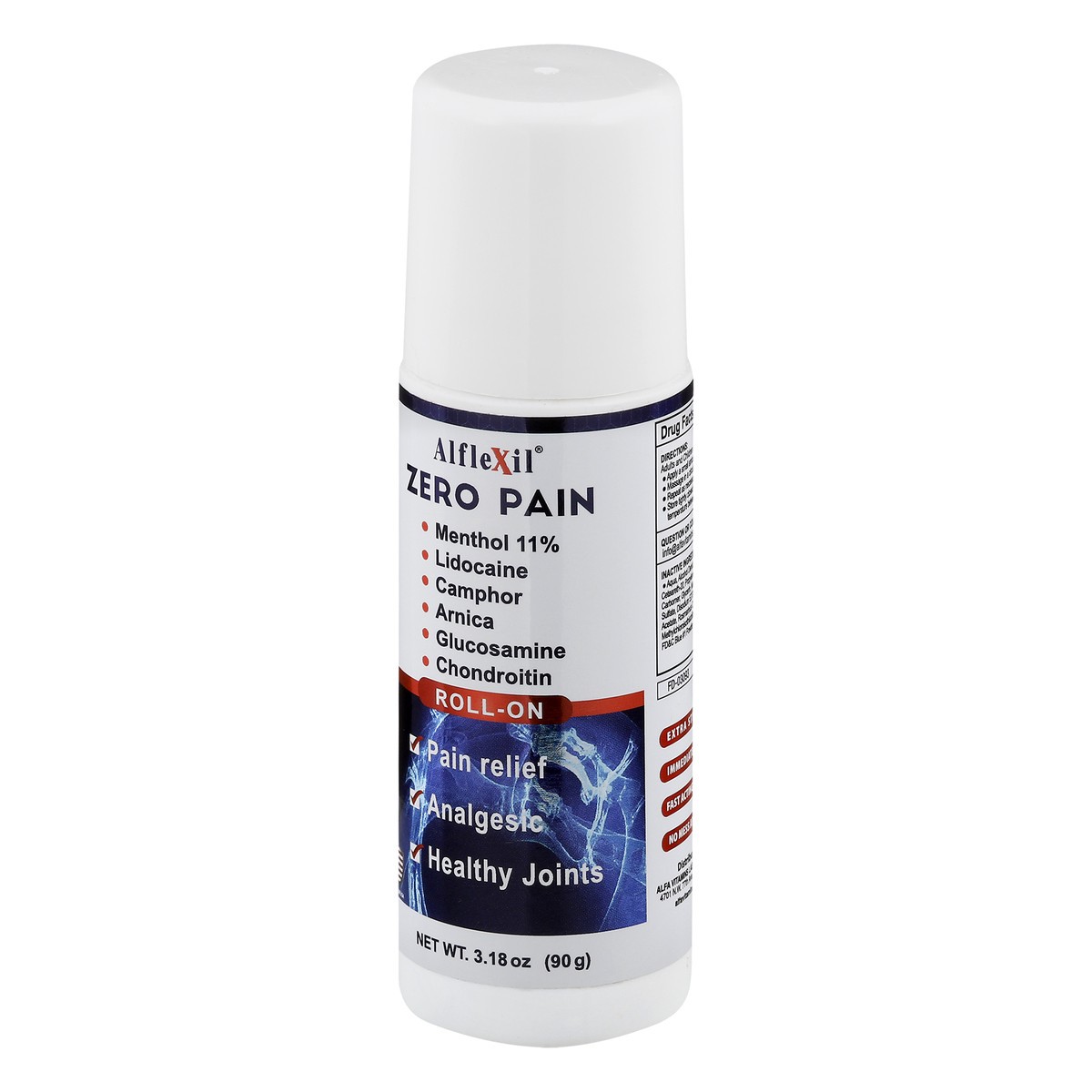slide 2 of 9, AlfleXil Roll-On Zero Pain 3.18 oz, 3.18 oz