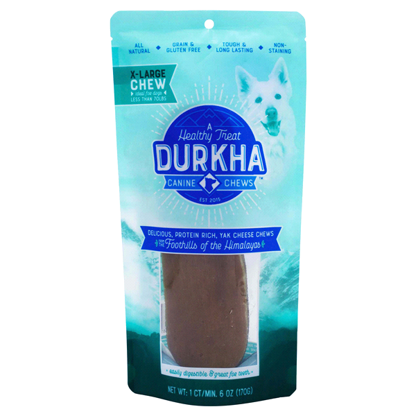 slide 1 of 3, Durkha X-Large Himalayan Yak Chew For Dogs, 1 ct