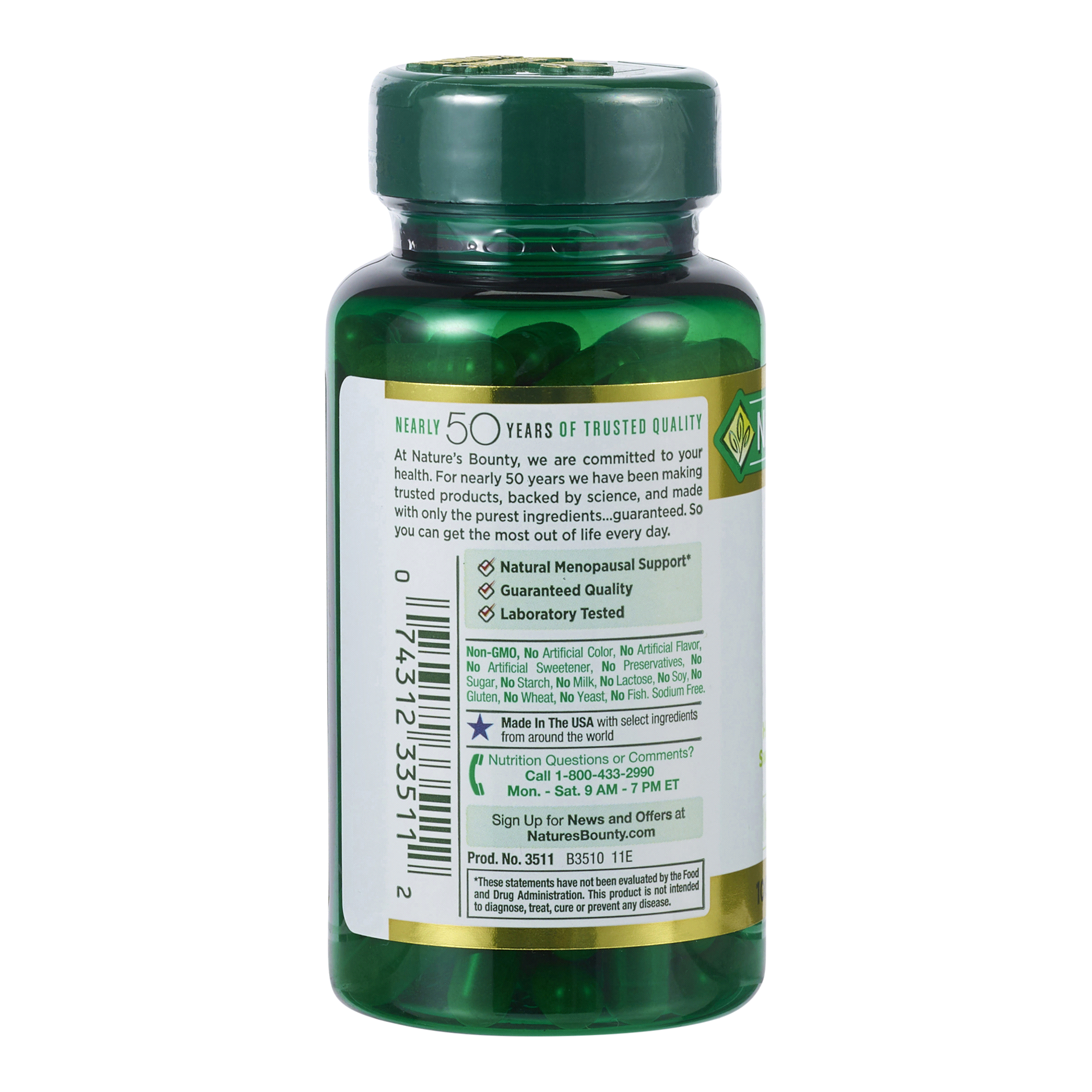 slide 5 of 9, Nature's Bounty Black Cohosh, 540 mg, 100 capsules