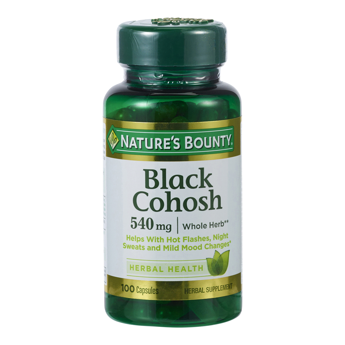 slide 1 of 9, Nature's Bounty Black Cohosh, 540 mg, 100 capsules