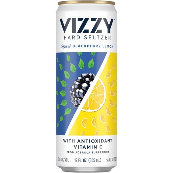 slide 1 of 1, Vizzy Hard Seltzer Blackberry Lemon, 12 fl oz