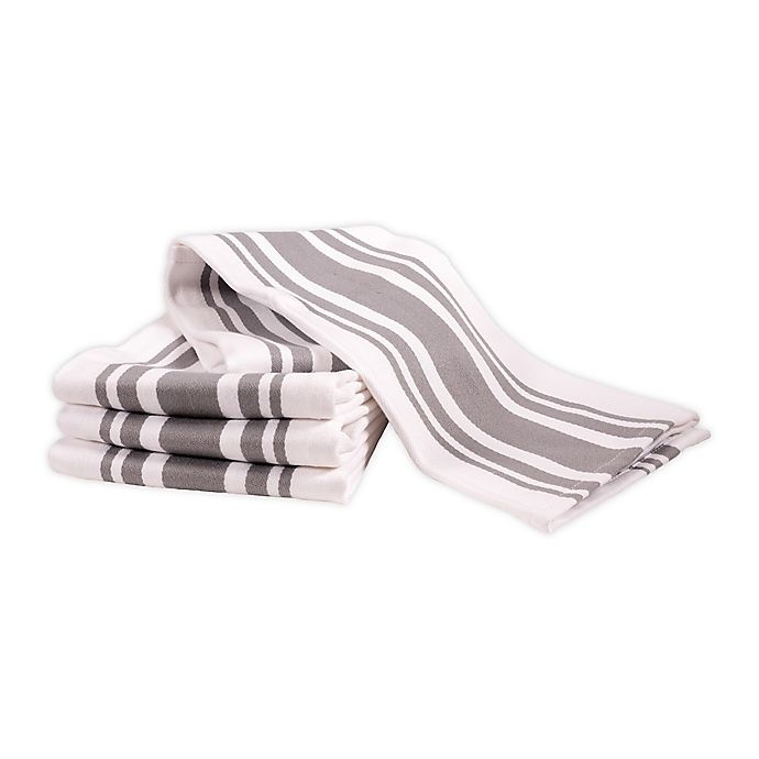 slide 1 of 2, Artisanal Kitchen Supply All Purpose Kitchen Towels - Grey, 4 ct