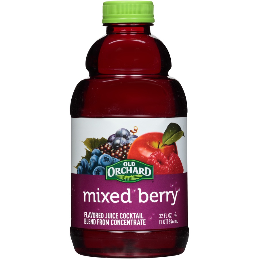 slide 1 of 6, Old Orchard Mixed Berry Juice Cocktail - 32 fl oz, 32 fl oz