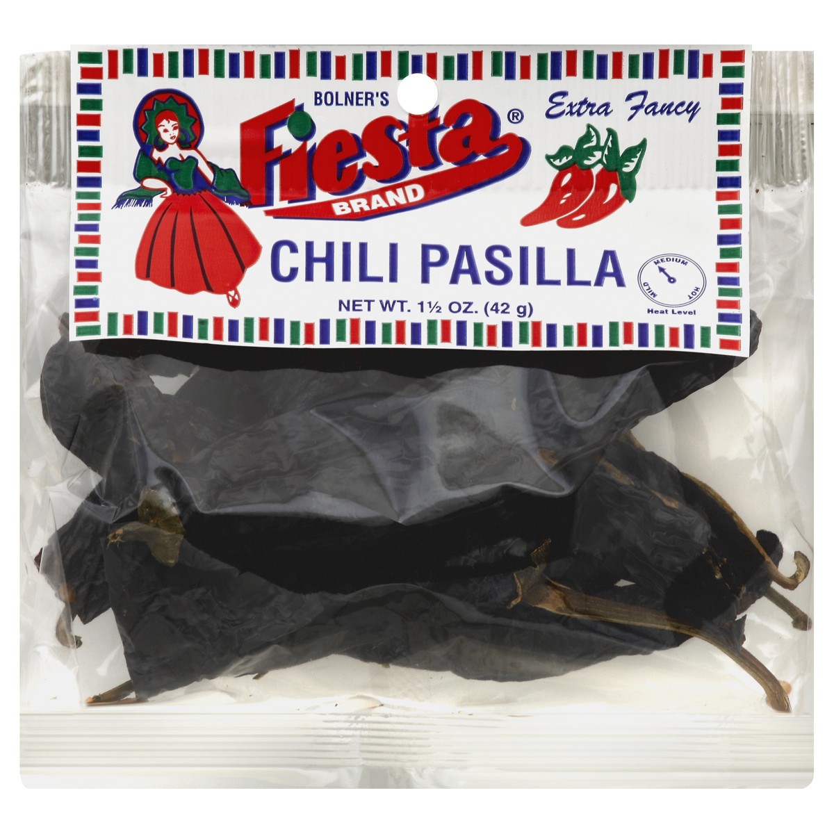 slide 2 of 2, Fiesta Bolner's Fiesta Brand Chili Pods Pasilla (Bag), 1.5 oz