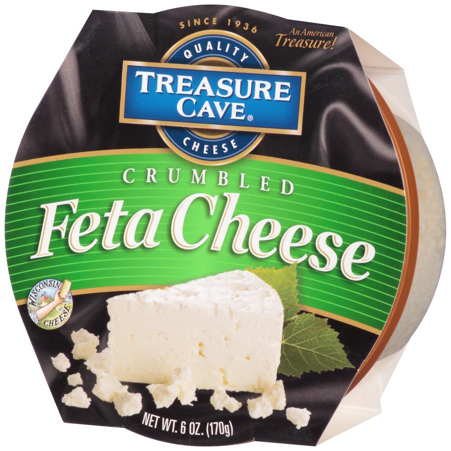 slide 3 of 8, Treasure Cave Crumbled Feta Cheese Cup - 6 Oz, 6 oz