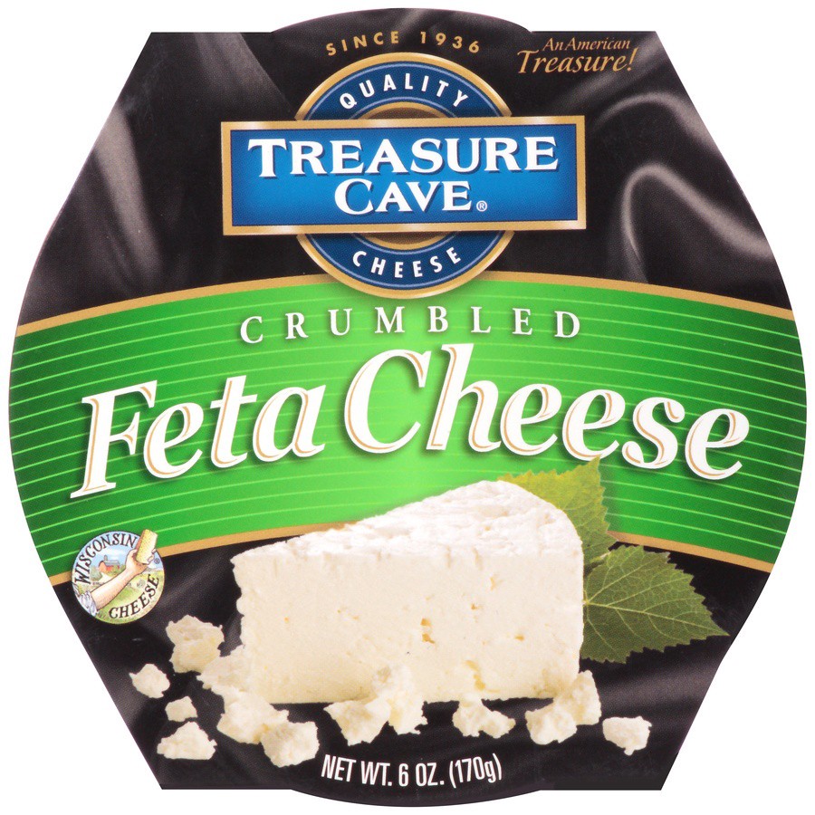 slide 1 of 8, Treasure Cave Crumbled Feta Cheese Cup - 6 Oz, 6 oz