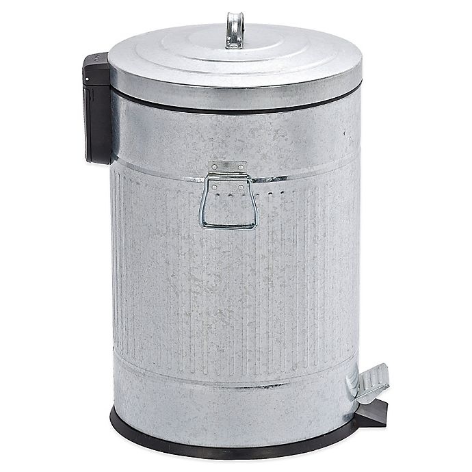 slide 1 of 3, Wenko Steel Step-On Trash Can, 20 liter