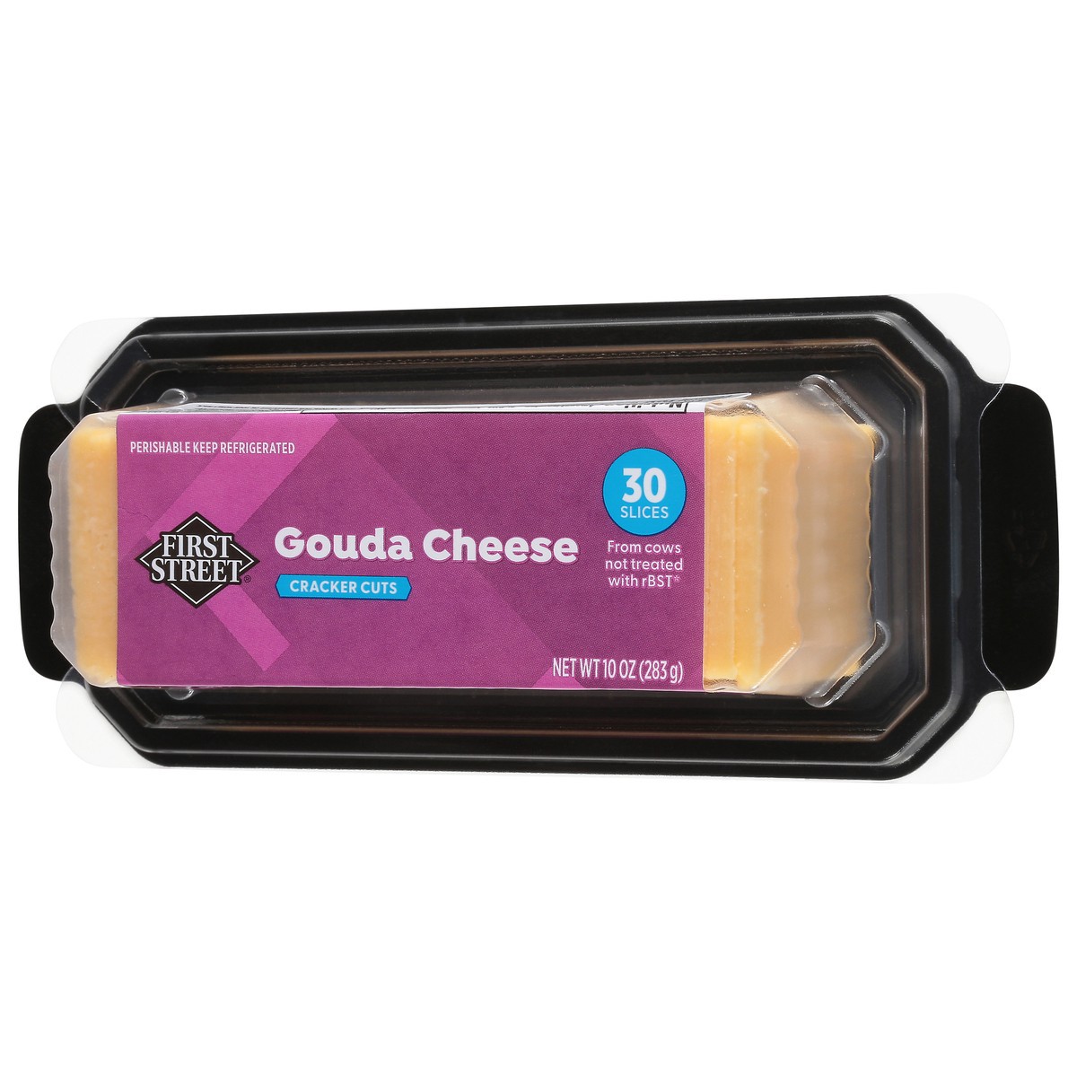 slide 2 of 4, First Street Gouda Cracker Cut, 10 oz