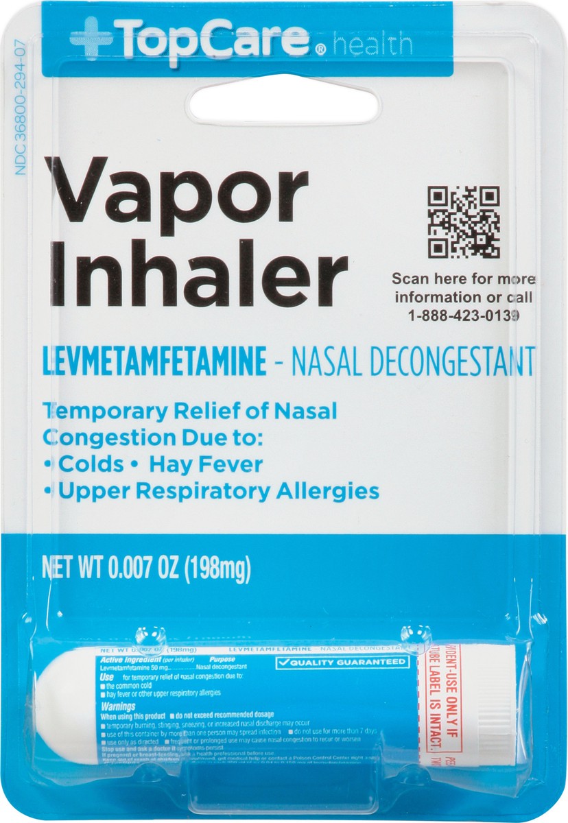 slide 9 of 9, TopCare Health Vapor Inhaler 0.007 oz, 0.01 oz