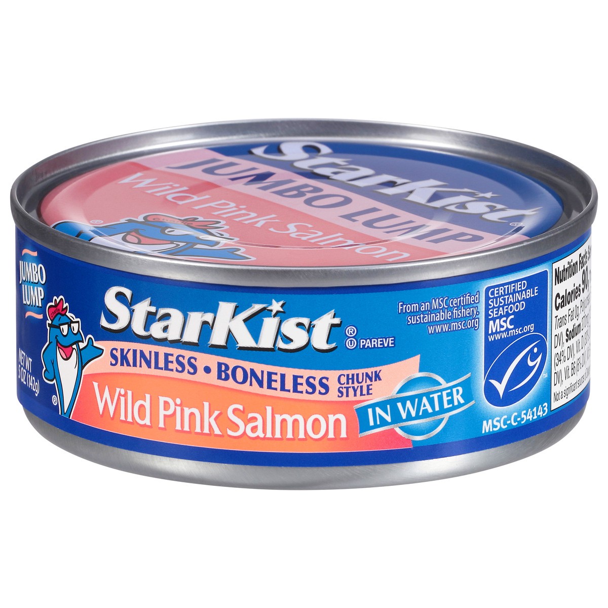 slide 3 of 9, StarKist Jumbo Lump Chunk Style Boneless Skinless Wild Pink Salmon in Water 5 oz, 5 oz