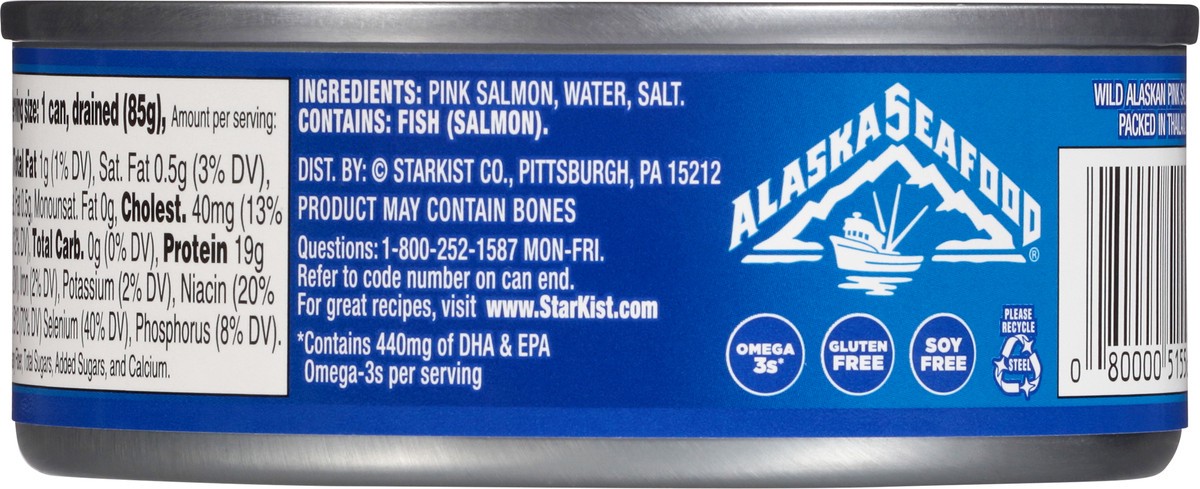 slide 5 of 9, StarKist Jumbo Lump Chunk Style Boneless Skinless Wild Pink Salmon in Water 5 oz, 5 oz