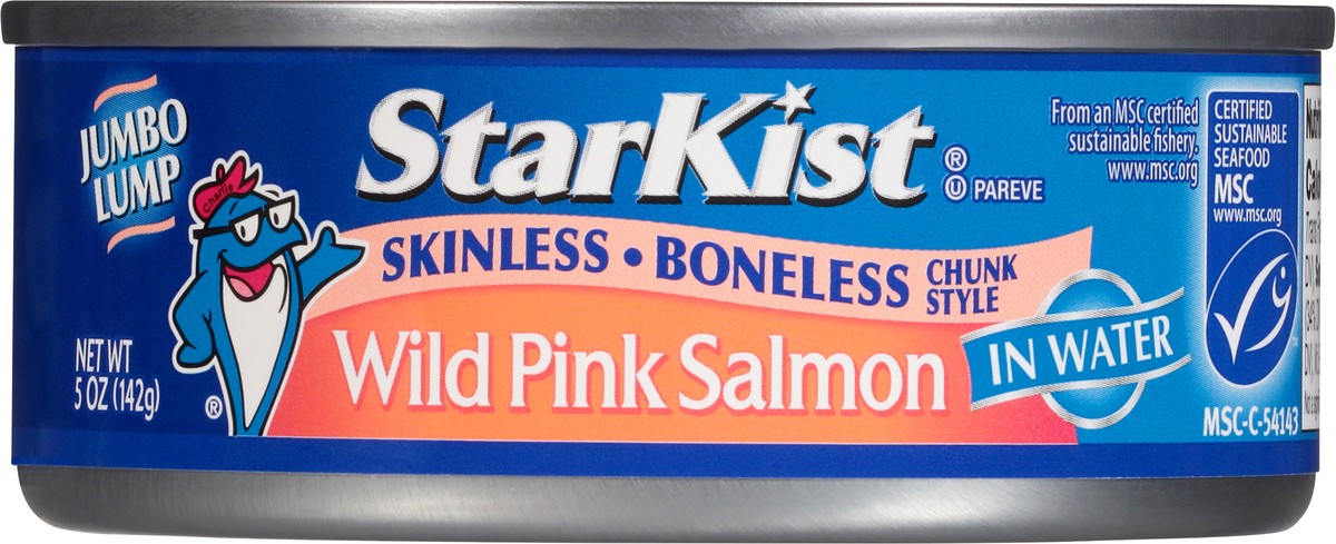 slide 6 of 9, StarKist Jumbo Lump Chunk Style Boneless Skinless Wild Pink Salmon in Water 5 oz, 5 oz