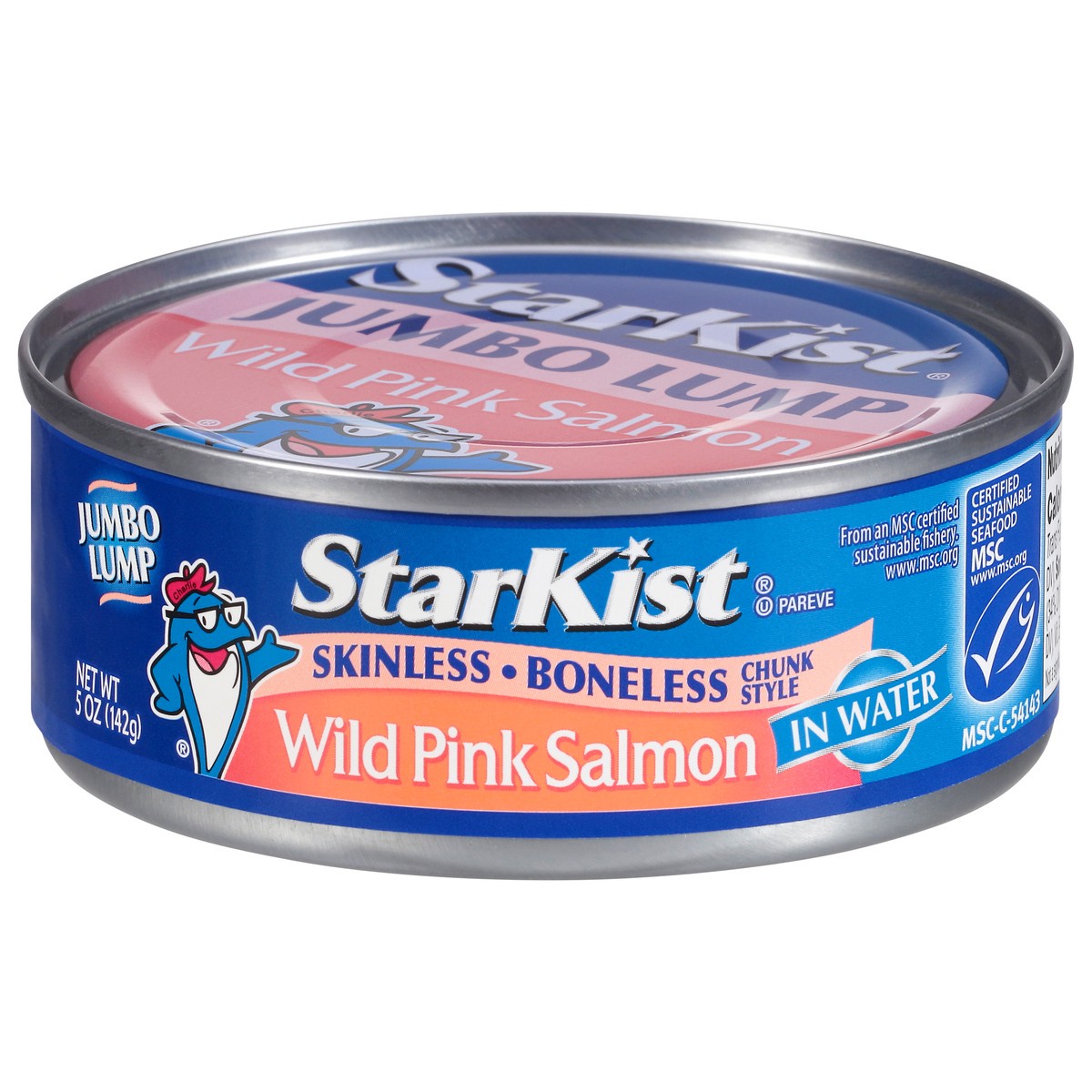 slide 1 of 9, StarKist Jumbo Lump Chunk Style Boneless Skinless Wild Pink Salmon in Water 5 oz, 5 oz