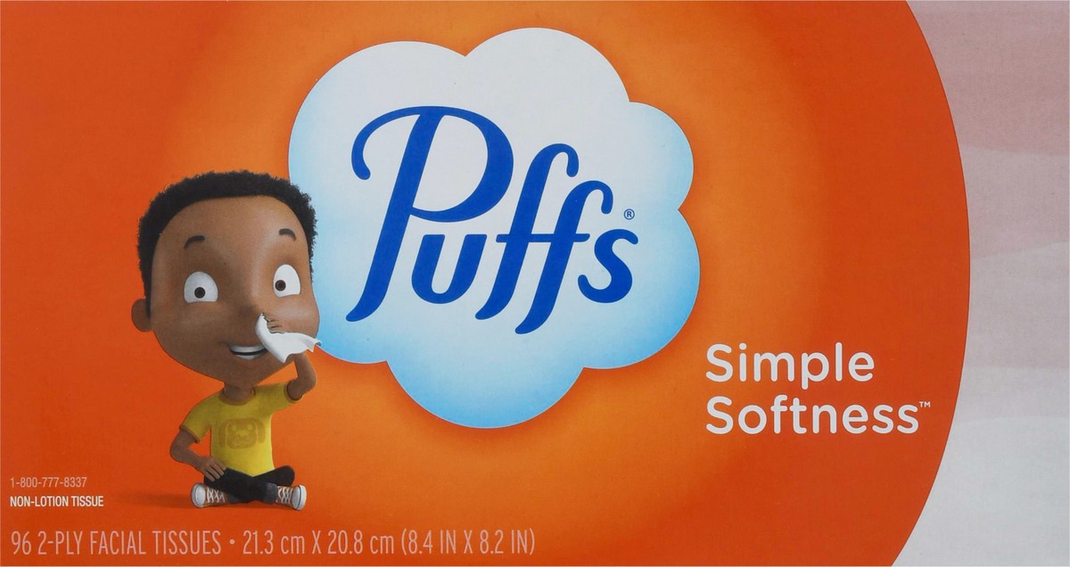 slide 6 of 10, Puffs Simple Softness 2-Ply Facial Tissues 96 ea, 96 ct