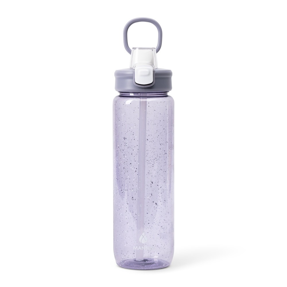 slide 3 of 4, Manna™ Push™ Water Bottle - Purple, 39 oz