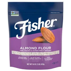 Fisher Unblanched & Super Finely Ground Almond Flour 16 oz