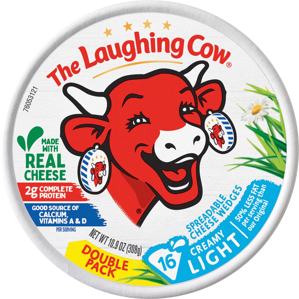 slide 6 of 6, The Laughing Cow Cheese Wedges, Light Cream, Spreadable, Double Pack, 10.9 oz