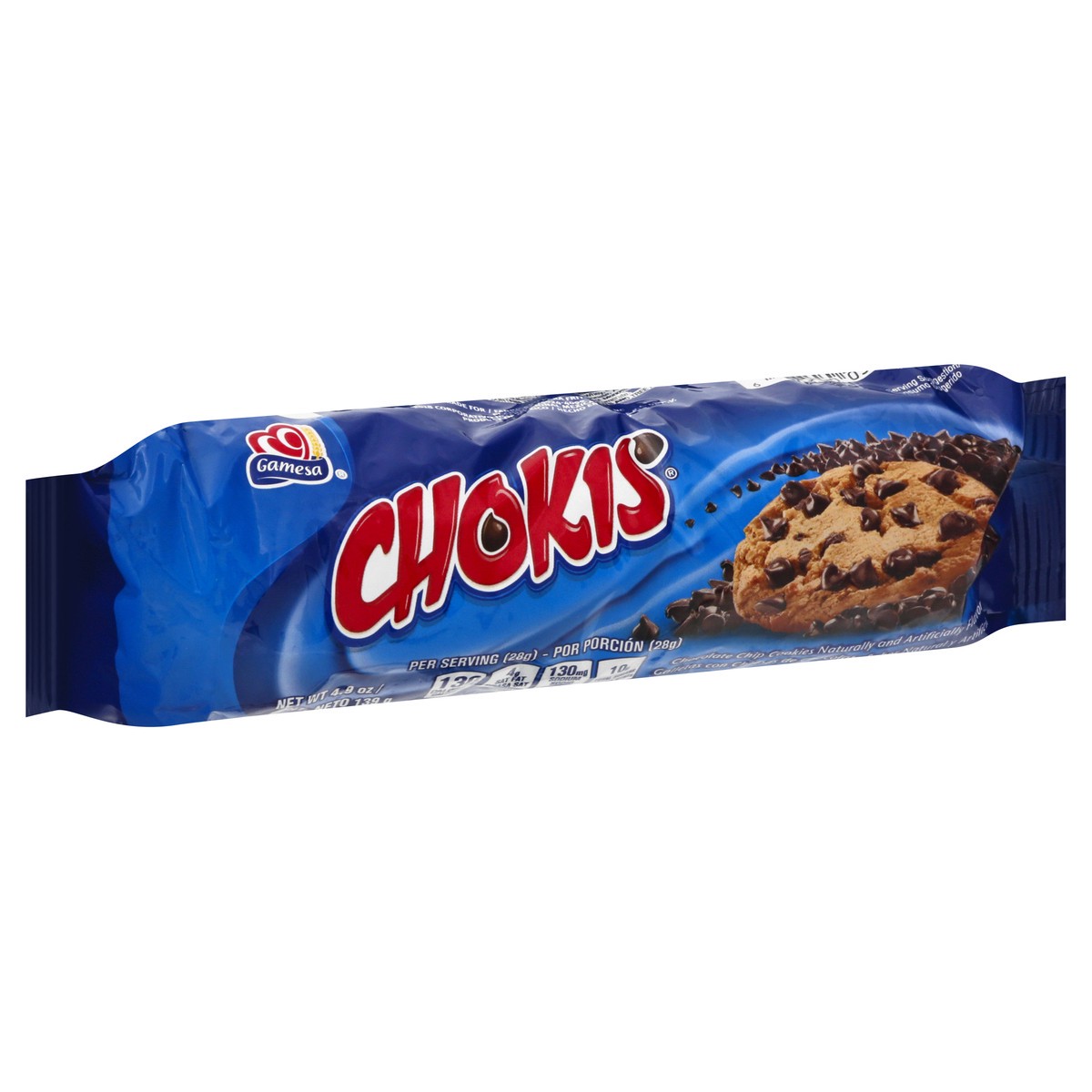 slide 2 of 10, Gamesa Chokis Chocolate Chip Cookies Artificially Flavored 4.9 Oz, 4.9 oz