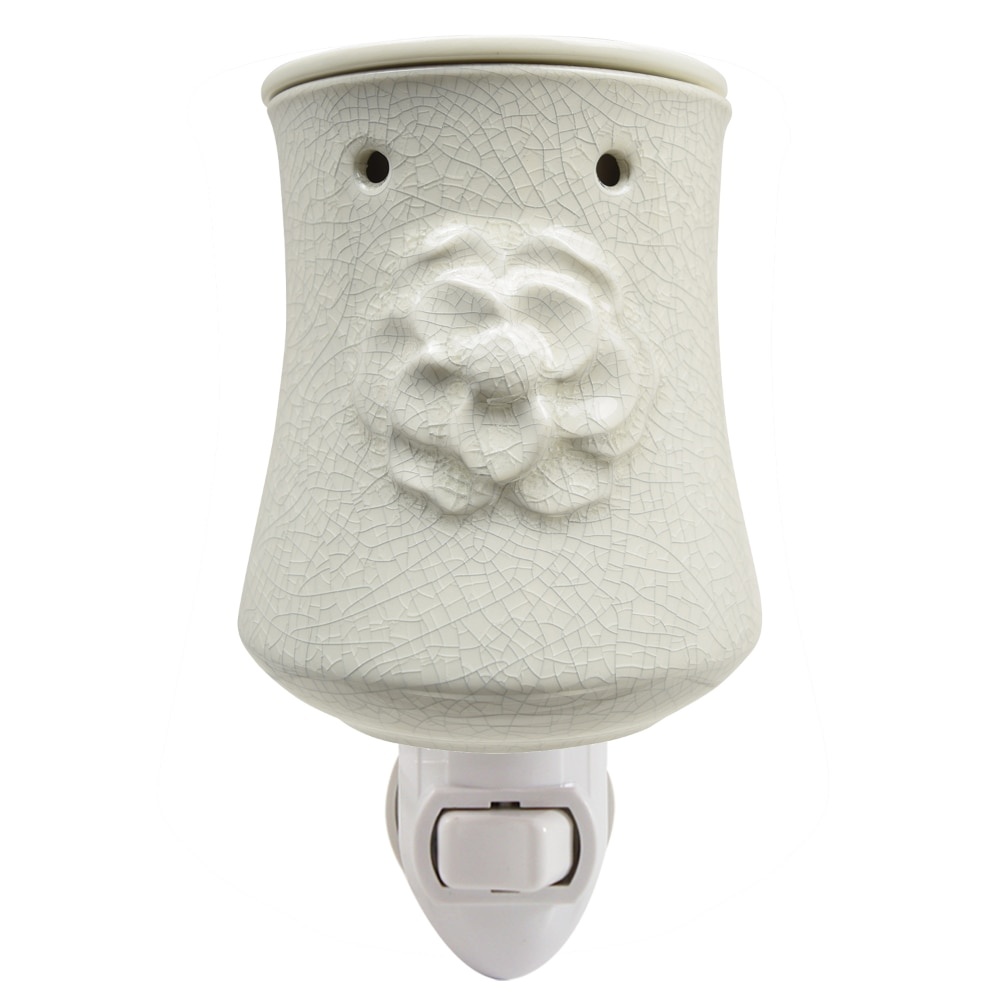 slide 1 of 1, Tuscany Candle Flower Design Outlet Wax Warmer - White, 1 ct