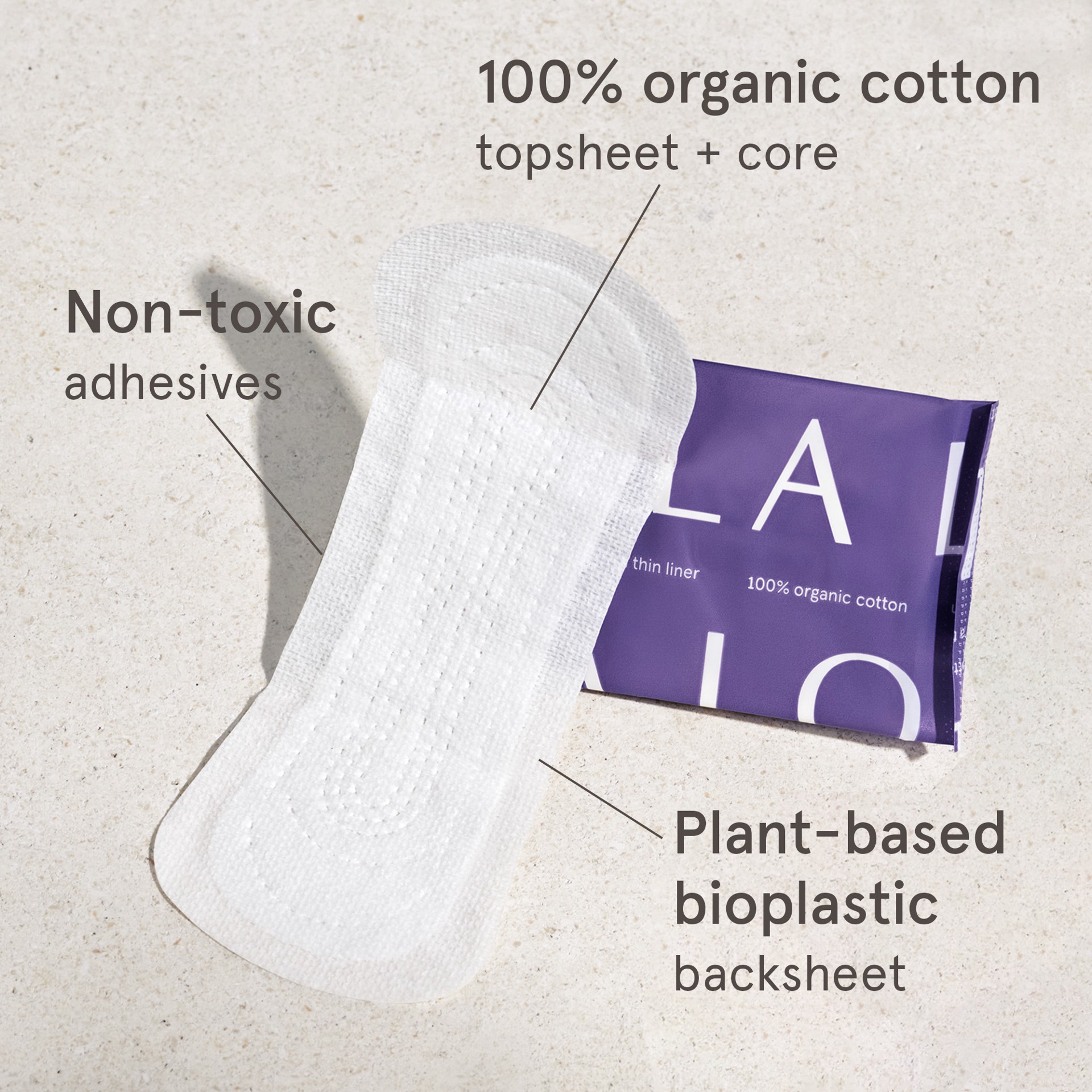 slide 7 of 27, Lola Womens Ultra Thin Organic Cotton Liners 36 ea, 36 ct