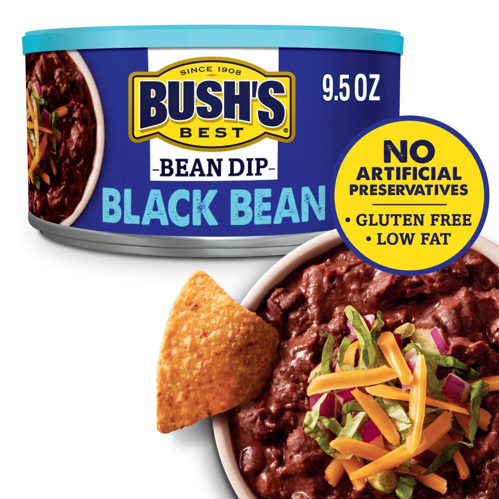 slide 7 of 7, Bush's Best Black Bean Bean Dip 9.5 oz, 9.5 oz