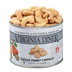 Virginia Diner Cashews, Jumbo Gourmet, Salted