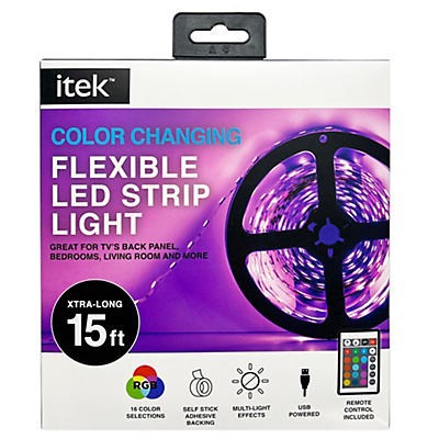 slide 1 of 1, Itek Led Strip Lights 14Ft, 1 ct