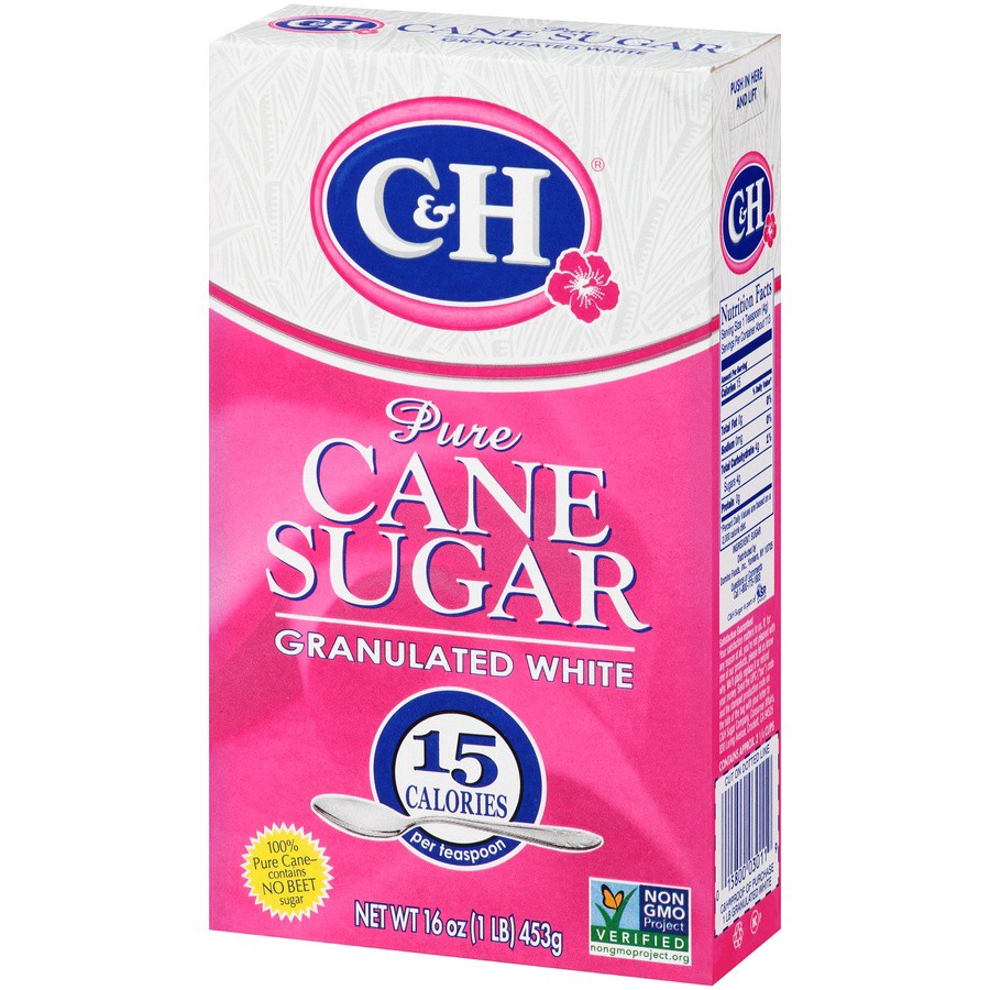 slide 3 of 8, C&H Pure Cane Sugar 1 lb. Box, 16 oz