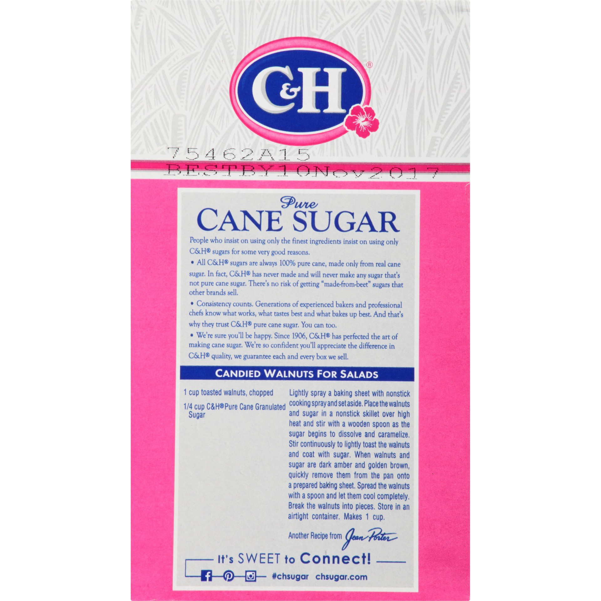 slide 6 of 8, C&H Pure Cane Sugar 1 lb. Box, 16 oz