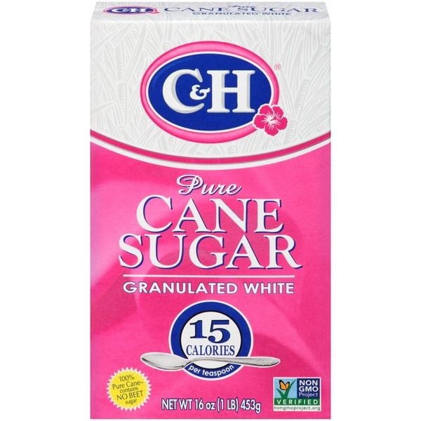 slide 1 of 8, C&H Pure Cane Sugar 1 lb. Box, 16 oz