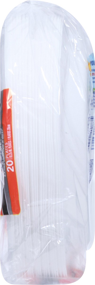 slide 4 of 9, Hefty Deluxe Extra Strong & Deep Plates 20 Each, 20 ct