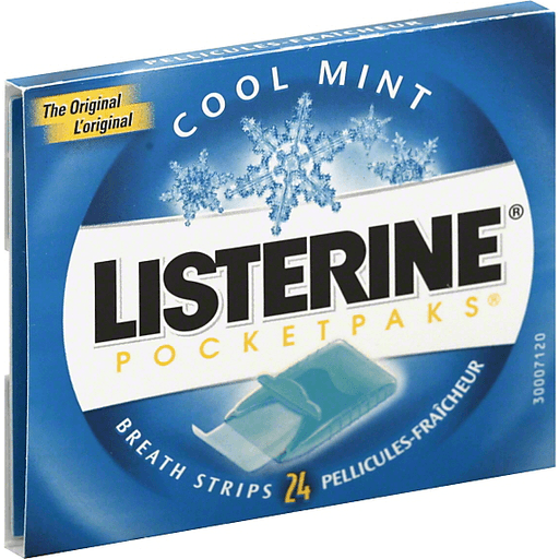 Listerine Pocketpak Breast Strips, Cool Mint 24 ct | Shipt