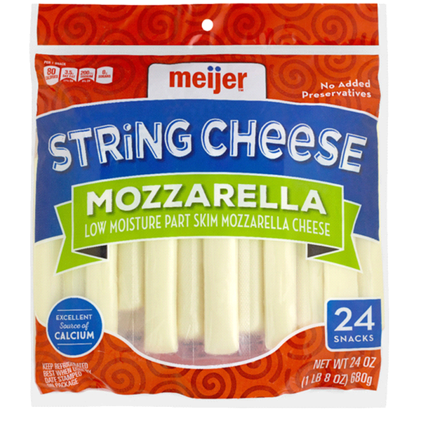 slide 1 of 1, Meijer String Cheese, 24 oz