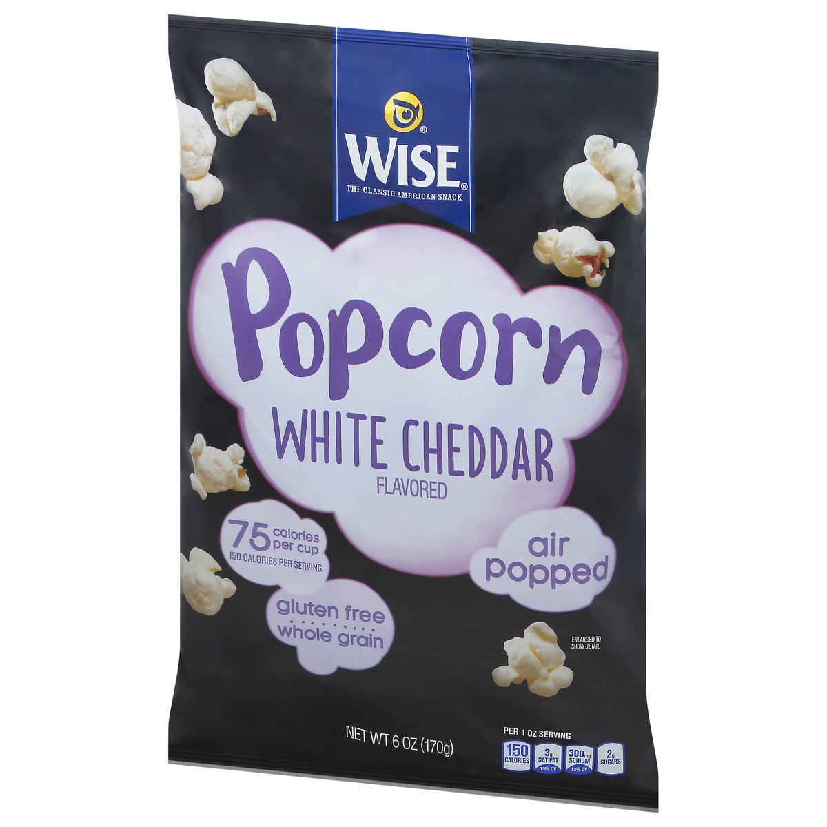 slide 5 of 9, Wise Air Popped White Cheddar Flavored Popcorn 6 oz, 6 oz