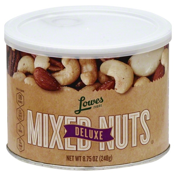 slide 1 of 1, Lowes Foods Mixed Nuts Deluxe, 8.75 oz