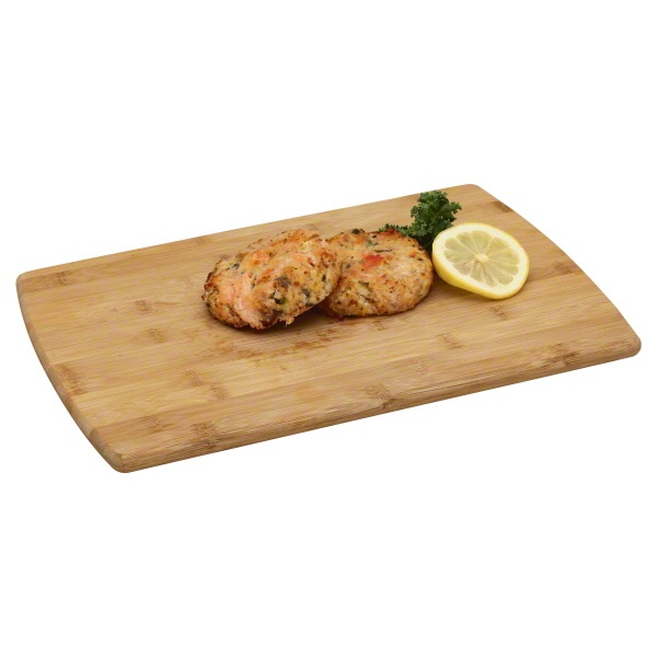 slide 1 of 1, Bacon Cheddar Salmon Burger, 4 oz