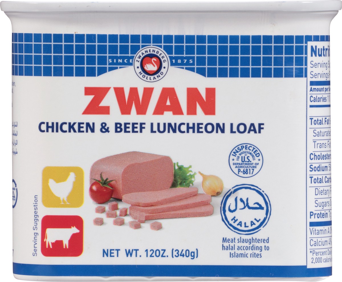 slide 13 of 13, Zwan Chicken & Beef Luncheon Loaf 12 oz, 12 oz