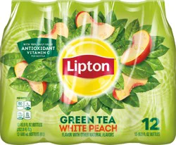 Lipton Green Tea White Peach 16.9 Fl Oz 12 Count