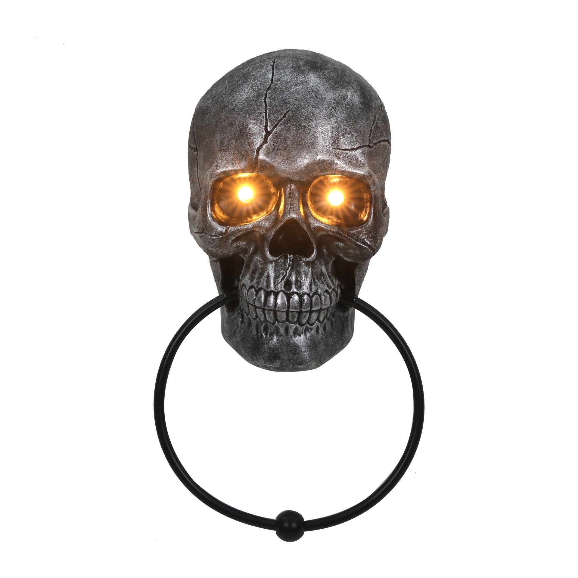 slide 2 of 2, 10" Led Skull Door Knocker By Ashland, 10 in