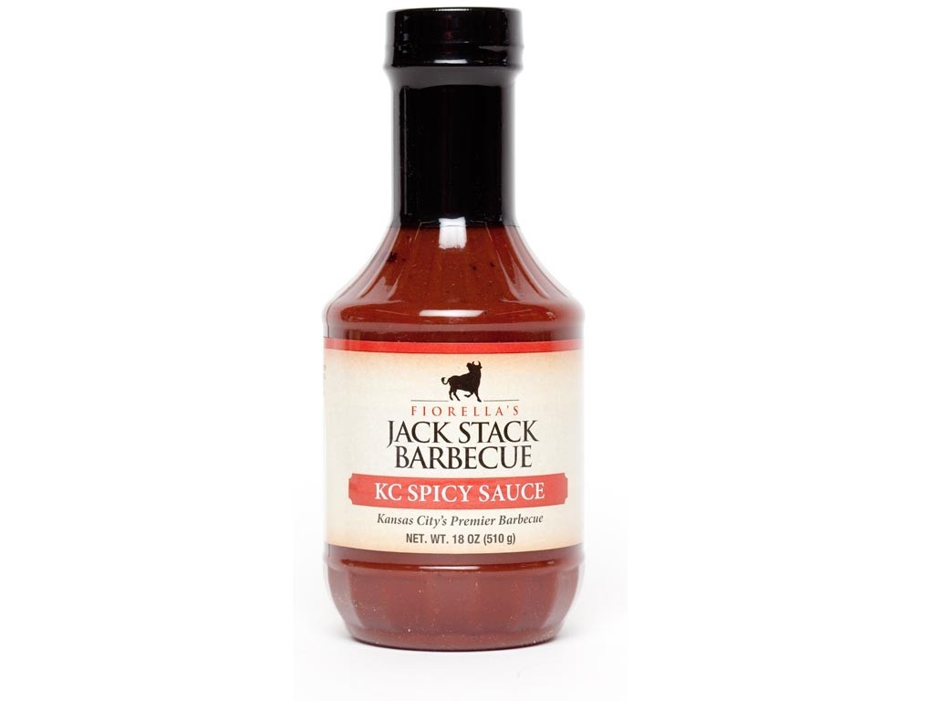 slide 1 of 1, Jack Stack Fiorellas Jack Stack Barbecue Kansas City Spicy Barbecue Sauce, 18 oz