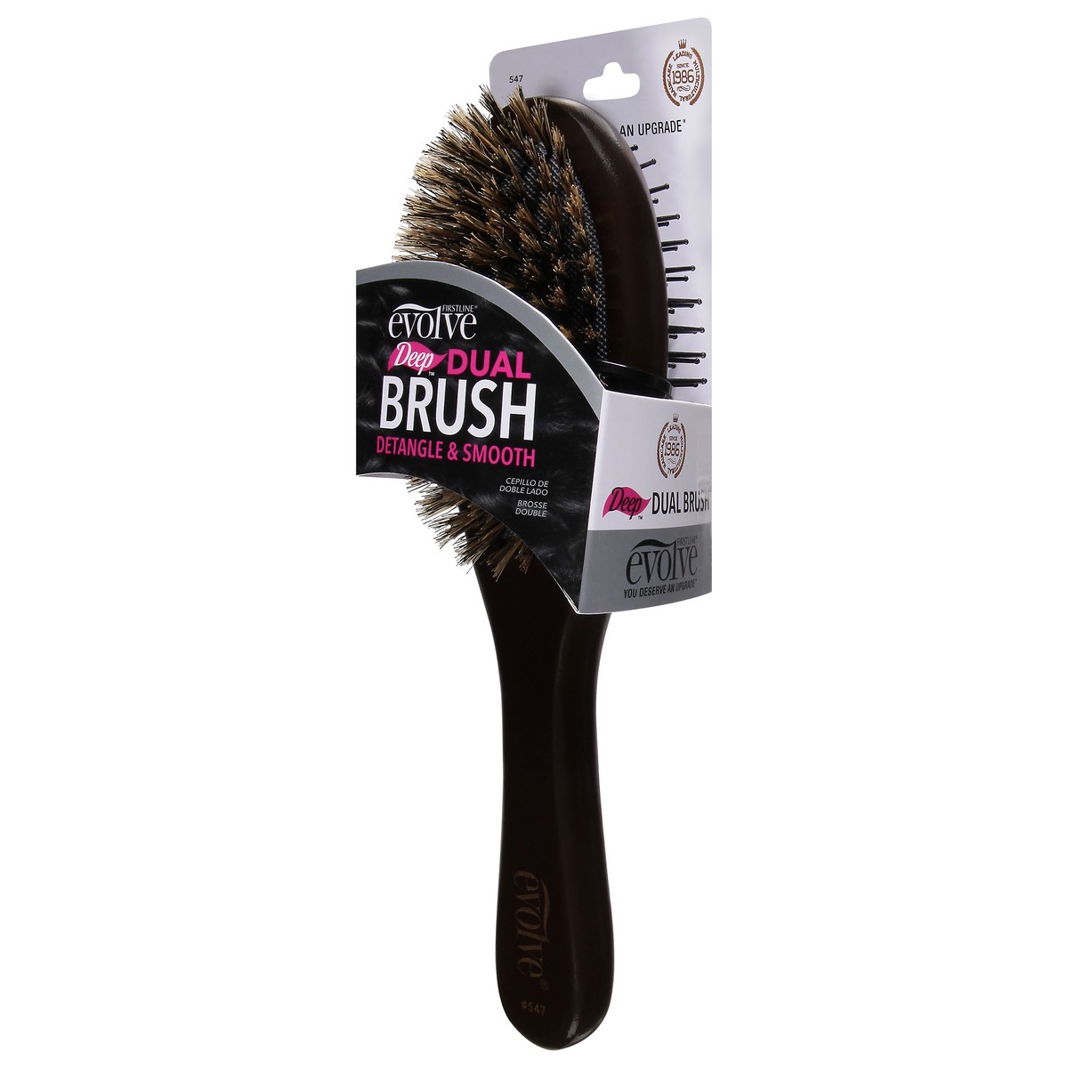 slide 8 of 9, Firstline Evolve Detangler & Smooth Dual Brush 1 ea, 1 ct