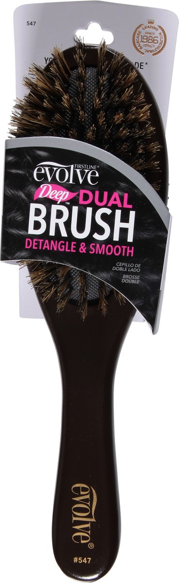 slide 6 of 9, Firstline Evolve Detangler & Smooth Dual Brush 1 ea, 1 ct