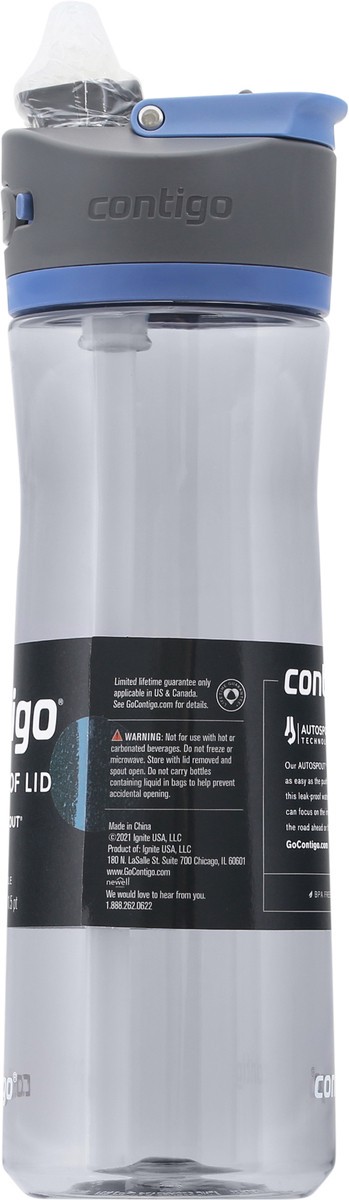 slide 4 of 9, Contigo 24 Fluid Ounce Blue Corn Leak-Proof Lid with Autospout Water Bottle 1 ea Bottle, 24 fl oz